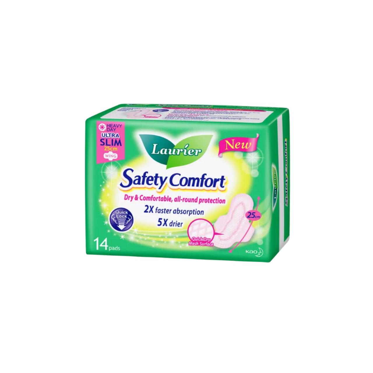 Safety Comfort Slim Wings 25cm (4 drops), 14 pcs