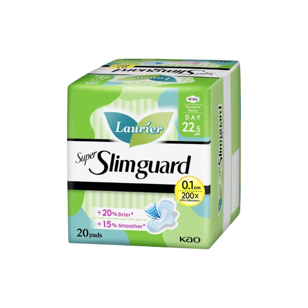 Laurier Super Slimguard Day 22.5 cm (3 drops), 20 un